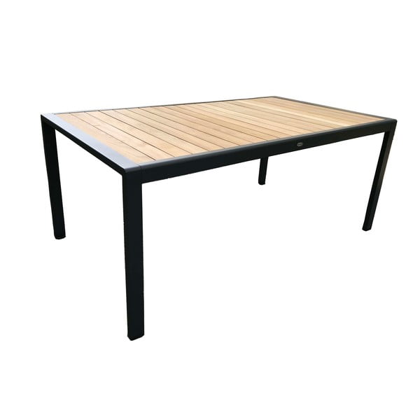 Šedý kovový zahradní jídelní set pro 6 Annecy – Rojaplast-image-2