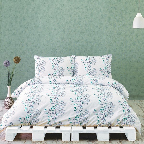 Povlečení s prostěradlem Little Flowers, 200x220 cm