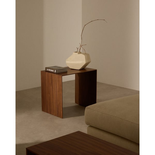 Odkládací stolek v dekoru ořechu 40x55 cm Litto – Kave Home-image-1