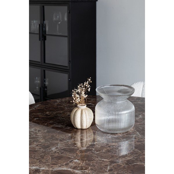 Kulatý jídelní stůl s deskou v dekoru mramoru ø 110 cm Maru – White Label-image-2