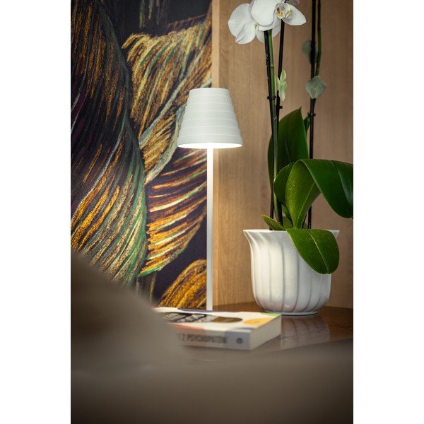 Bílá LED stolní lampa (výška 37 cm) Fizzi – GTV-image-2