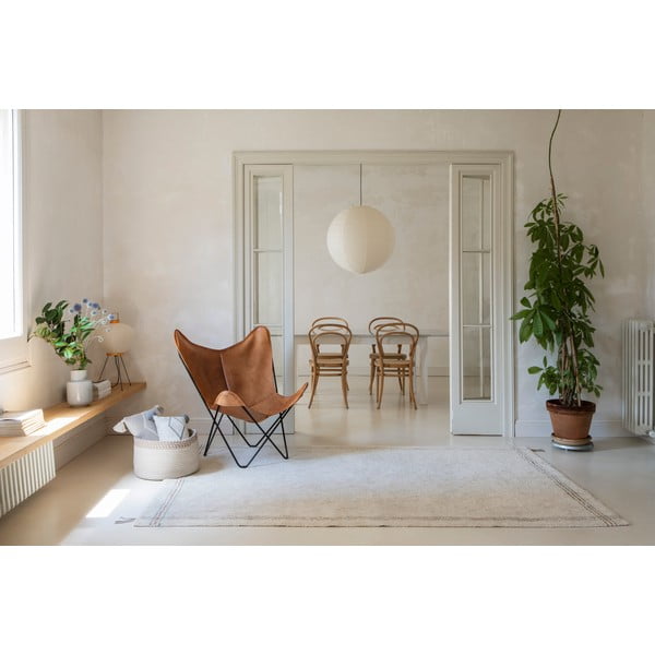Krémový pratelný ručně tkaný bavlněný koberec 170x240 cm Cuisine Natural – Lorena Canals-image-1