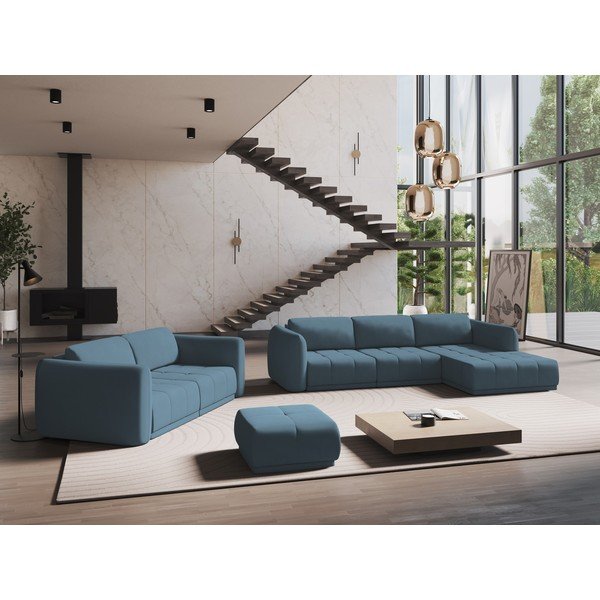 Světle modrá rohová pohovka Hoku – Makamii-image-1