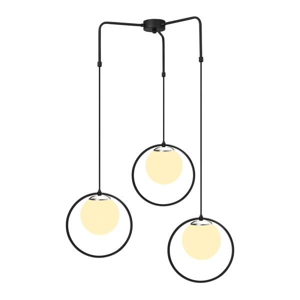 Černé kovové závěsné svítidlo Opviq lights Nazarios-image-1