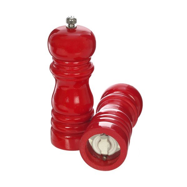 Sada 2 dřevěných mlýnků na pepř a sůl v červené barvě Premier Housewares-image-2