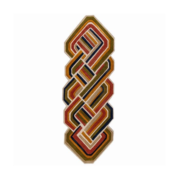 Ručně tkaný vlněný běhoun 80x300 cm Lattice Shaped  – Flair Rugs