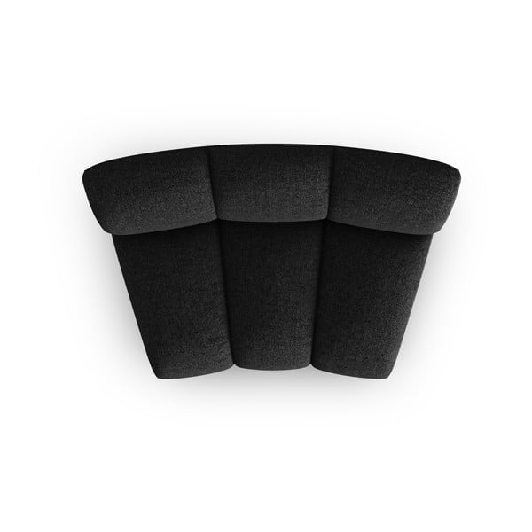 Černoantracitový modul pohovky (středový díl) Lupine – Micadoni Home-image-2