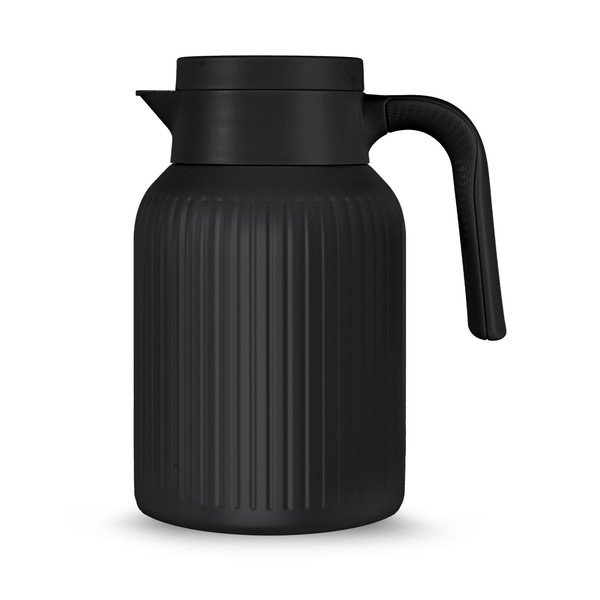 Černá termoska z nerezové oceli 1,5 l Trine – Sagaform