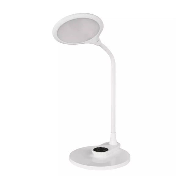Bílá LED stmívatelná stolní lampa (výška 30 cm) Ruby – EMOS