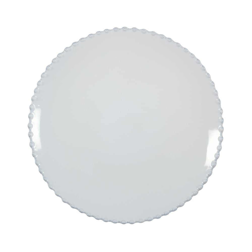 Bílý kameninový dezertní talíř Costa Nova Pearl, ⌀ 22 cm