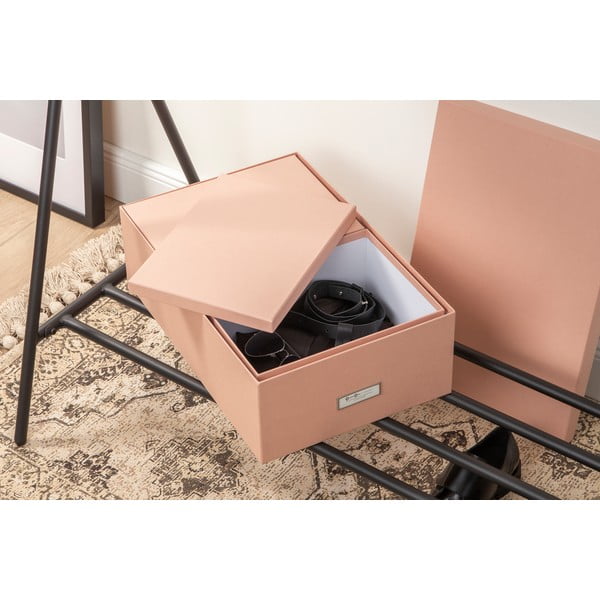 Kartonové úložné boxy s víkem v sadě 3 ks Inge – Bigso Box of Sweden-image-2