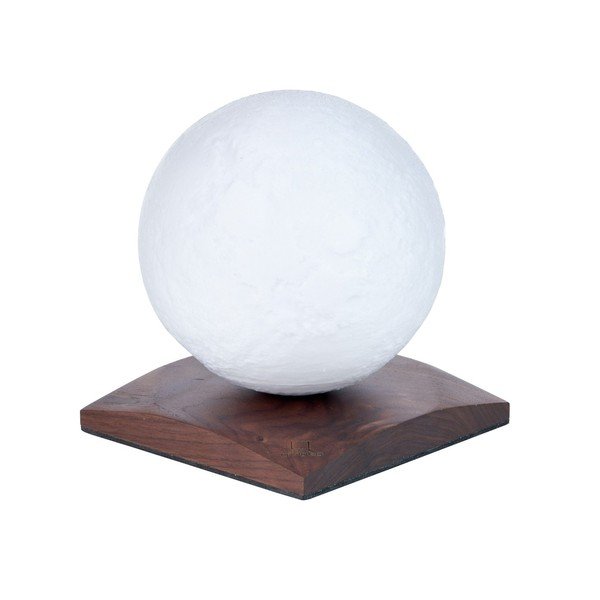 Tmavě hnědá světelná dekorace na USB ø 12 cm Smart LunaSpin – Gingko