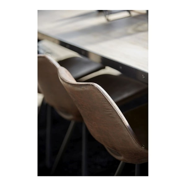 Světle hnědá jídelní židle s černým podnožím Canett Coronas-image-2