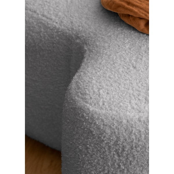 Šedý taburet z textilie bouclé Miuf – Miuform-image-4