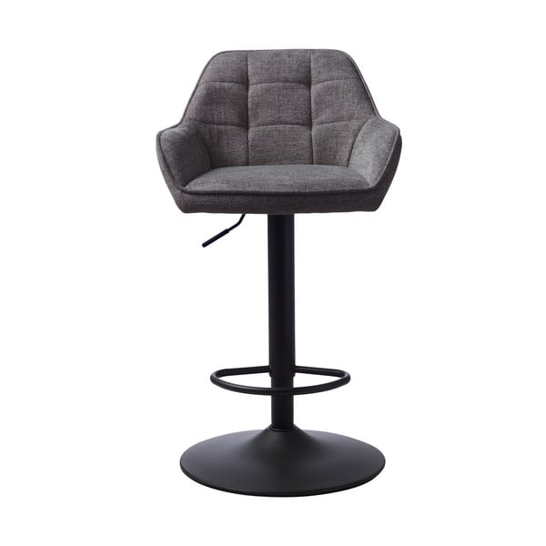 Tmavě šedá barová židle s nastavitelnou výškou Nolan – Unique Furniture-image-1