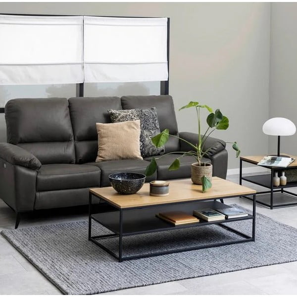 Černý konferenční stolek 60x120 cm Gila - Actona-image-1