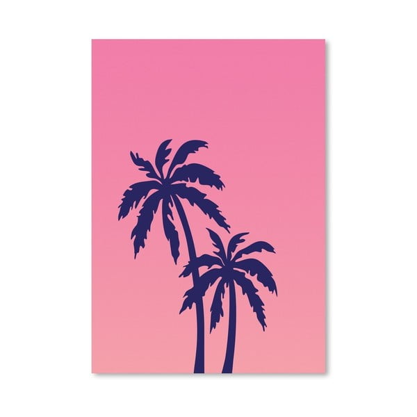 Plakát Palm Tree Pink