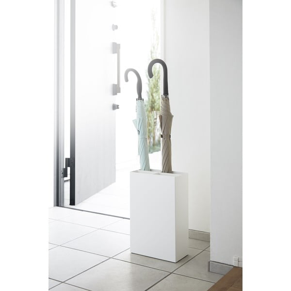 Bílý kovový stojan na deštníky Yamazaki Smart-image-3