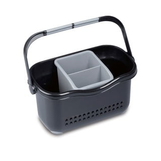 Černo-šedý košík k dřezu Addis Caddy