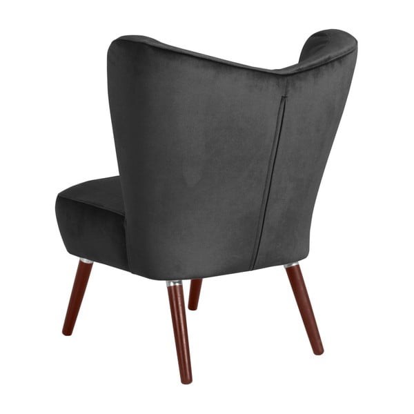 Antracitové křeslo Max Winzer Sari Velvet-image-2