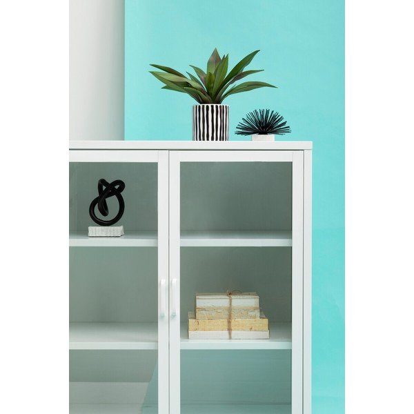 Bílá ocelová vitrína 80x102x40 cm Acier – Premier Housewares-image-4