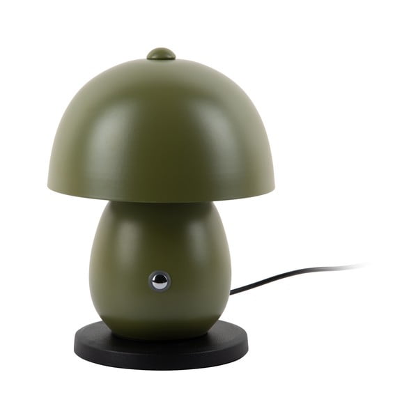 Tmavě zelená LED stolní lampa s kovovým stínidlem (výška 18 cm) Mono LED – Leitmotiv