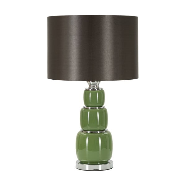 Zeleno-šedá stolní lampa s textilním stínidlem (výška 57 cm) Eva – Mauro Ferretti