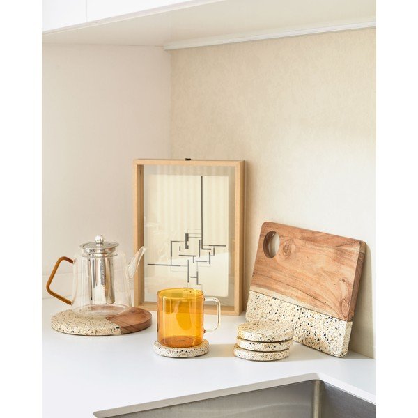 Stojací rámeček v přírodní barvě 22,5x31,5 cm Flavina – Kave Home-image-1