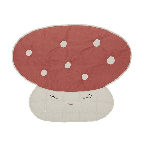 Červená dětská hrací podložka 120x98 cm Mushroom – OYOY Mini