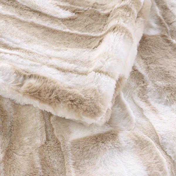 Béžová deka z umělé kožešiny 180x220 cm Cheyenne – douceur d'intérieur-image-4