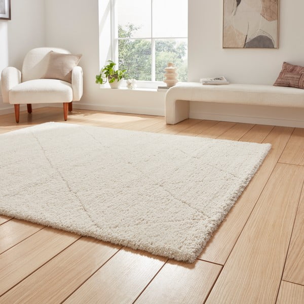 Krémový koberec 160x230 cm Ideal Shaggy – Think Rugs-image-2