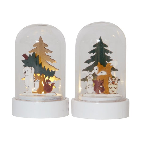 Světelné dekorace s vánočním motivem v sadě 2 ks ø 5,5 cm Forest Friends – Star Trading