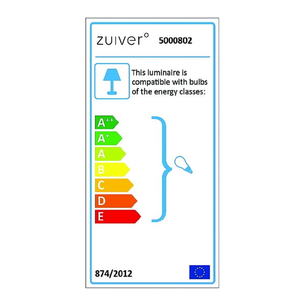 Bílá stojací lampa Zuiver Tripod, ø 50 cm-image-4