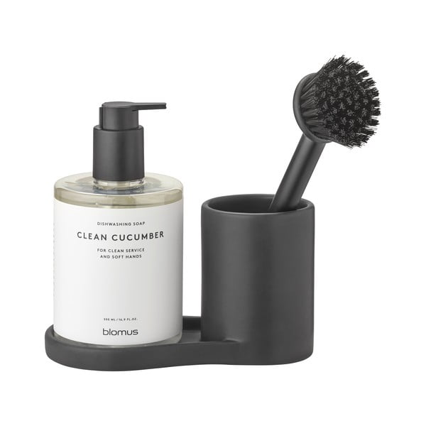 Černý kameninový stojan na mycí prostředky Piro – Blomus-image-3