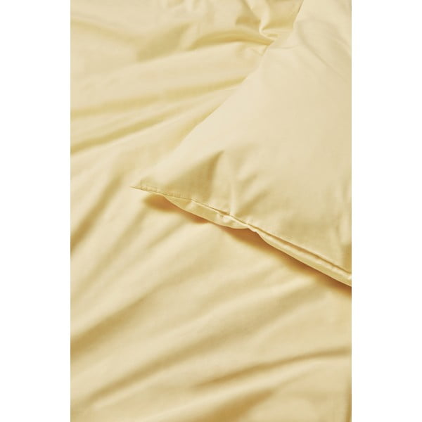Vanilkově žluté bavlněné povlečení na dvoulůžko Bonami Selection, 200 x 200 cm-image-1