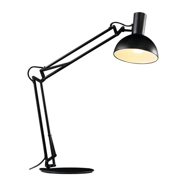 Lampa Arki se svěrákovým, nástěnným a stolním přichycením, černá