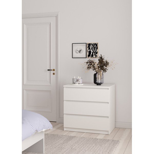 Bílá komoda 77x76x50 cm Naia – Tvilum-image-1
