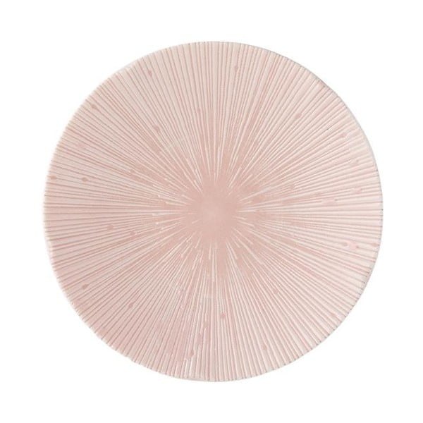 Růžový dezertní keramický talíř ø 13 cm ICE PINK - MIJ
