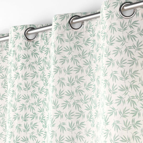 Bílo-zelený závěs 140x240 cm Maddy – douceur d'intérieur-image-1