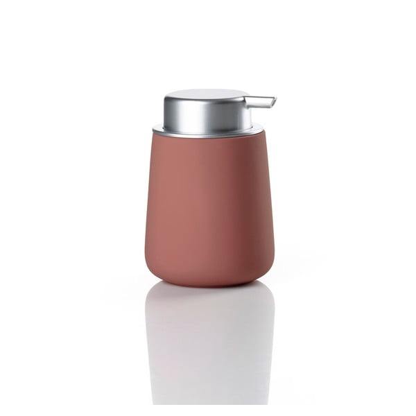 Světle červený porcelánový dávkovač mýdla 250 ml Nova – Zone-image-2