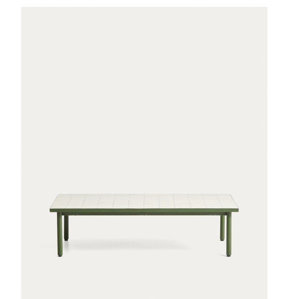 Zahradní konferenční stolek s keramickou deskou 61x122 cm Maurina – Kave Home-image-2