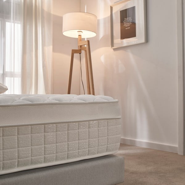 Tvrdá/středně tvrdá pružinová oboustranná matrace 200x200 cm Spring Premier Bagged Springs – Moonia-image-4