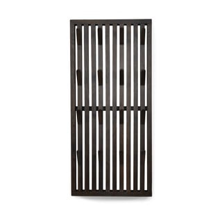 Tmavě hnědý věšákový panel z dubového dřeva 46x100x8 cm Parco – Spinder Design