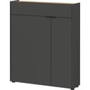 Antracitová skříňka 82x102x22 cm Ameca – Germania