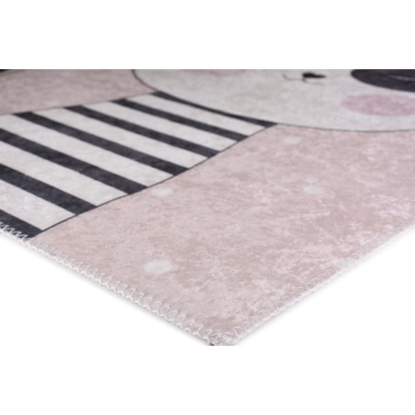 Světle růžový dětský koberec 120x180 cm Princess Panda – Vitaus-image-3