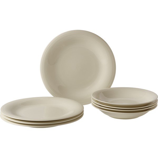 8dílná sada krémových porcelánových talířů Villeroy & Boch Like Color Loop