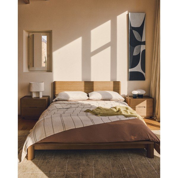 Ručně tkaný koberec v hořčicové barvě 200x300 cm Eloda – Kave Home-image-2