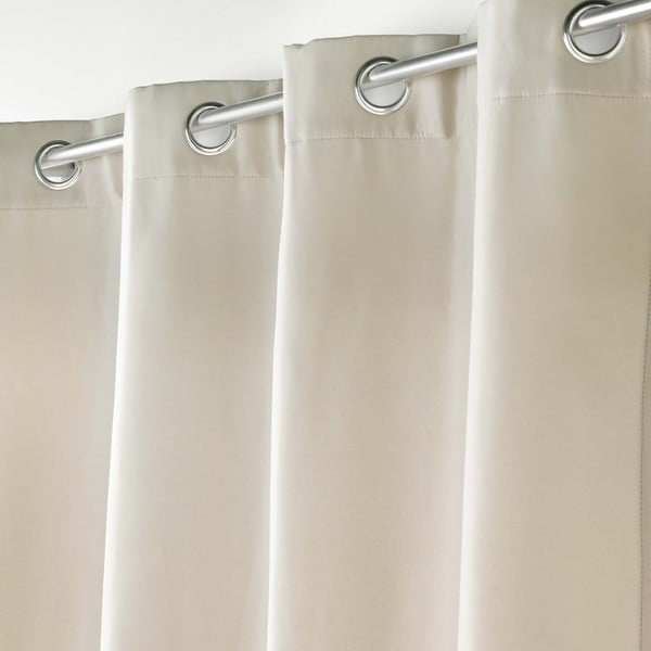 Béžový termo závěs z mikrovlákna 135x260 cm Micropolar – douceur d'intérieur-image-1