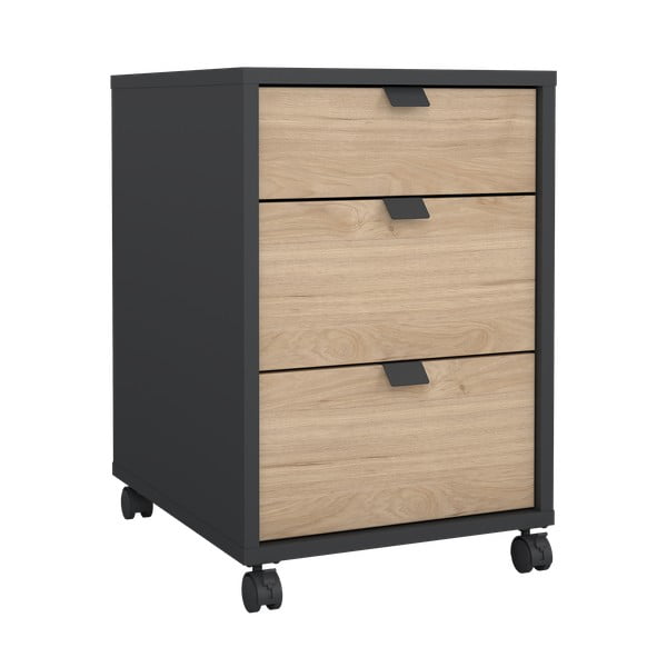 Skříňka v dekoru dubu v antracitovo-přírodní barvě 41x61 cm Sign – Tvilum-image-2