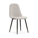 Krémové čalouněné jídelní židle v sadě 4 ks Minka – Marckeric